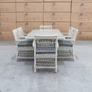 The Crown Outdoor Wicker 178cm Dining Table available to purchase from Warehouse Furniture Clearance at our next sale event.