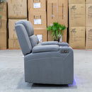 The Toronto Dual-Electric Recliner - Ash available to purchase from Warehouse Furniture Clearance at our next sale event.