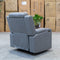 The Toronto Dual-Electric Recliner - Ash available to purchase from Warehouse Furniture Clearance at our next sale event.