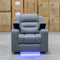 The Toronto Dual-Electric Recliner - Ash available to purchase from Warehouse Furniture Clearance at our next sale event.