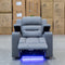 The Toronto Dual-Electric Recliner - Ash available to purchase from Warehouse Furniture Clearance at our next sale event.