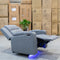 The Toronto Dual-Electric Recliner - Ash available to purchase from Warehouse Furniture Clearance at our next sale event.