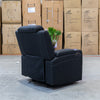 The Toronto Dual-Electric Recliner - Jet - MK1 available to purchase from Warehouse Furniture Clearance at our next sale event.