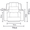 The Toronto Dual-Electric Recliner - Ash available to purchase from Warehouse Furniture Clearance at our next sale event.