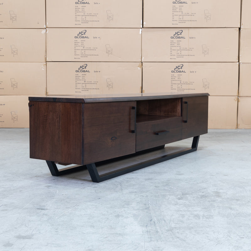 The Valencia Messmate Hardwood Entertainment Unit available to purchase from Warehouse Furniture Clearance at our next sale event.