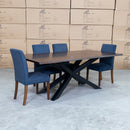 The Valencia Messmate Hardwood & Resin 240cm Dining Table available to purchase from Warehouse Furniture Clearance at our next sale event.