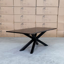 The Valencia Messmate Hardwood & Resin 210cm Dining Table available to purchase from Warehouse Furniture Clearance at our next sale event.