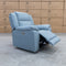The Venus Dual-Electric Recliner - Ice Blue Leather available to purchase from Warehouse Furniture Clearance at our next sale event.