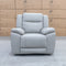 The Venus Dual-Electric Recliner - Dove Leather available to purchase from Warehouse Furniture Clearance at our next sale event.