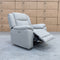 The Venus Dual-Electric Recliner - Dove Leather available to purchase from Warehouse Furniture Clearance at our next sale event.