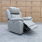 The Venus Dual-Electric Recliner - Dove Leather available to purchase from Warehouse Furniture Clearance at our next sale event.