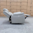 The Venus Dual-Electric Recliner - Dove Leather available to purchase from Warehouse Furniture Clearance at our next sale event.