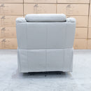 The Venus Dual-Electric Recliner - Dove Leather available to purchase from Warehouse Furniture Clearance at our next sale event.