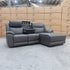 The Venus Three Seater Dual-Motor Chaise Recliner Lounge - Storm Leather