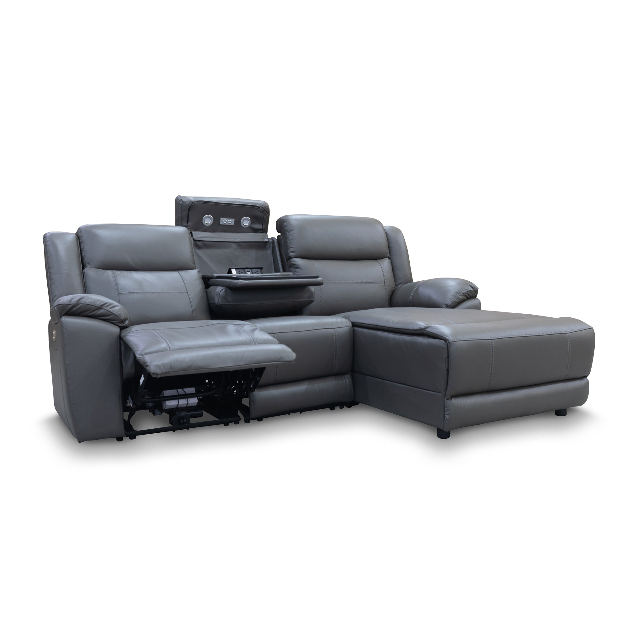 Recliner with chaise sale