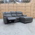 The Venus Three Seater Dual-Motor Chaise Recliner Lounge - Storm Leather