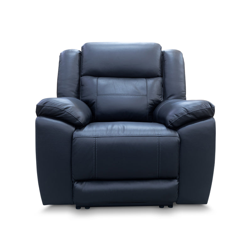 The Venus Dual-Electric Recliner - Black Leather - Available After 10th April available to purchase from Warehouse Furniture Clearance at our next sale event.