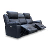 The Venus Three Seater Dual-Electric Recliner - Black Leather available to purchase from Warehouse Furniture Clearance at our next sale event.