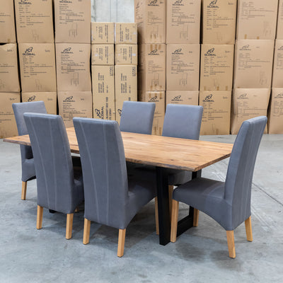 The Wellington Dining Chair - Natural - Ash available to purchase from Warehouse Furniture Clearance at our next sale event.