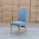The Wellington Dining Chair - Natural - Ice Blue available to purchase from Warehouse Furniture Clearance at our next sale event.