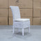 The White Wash Wicker Dining Chair - White - WW-179 available to purchase from Warehouse Furniture Clearance at our next sale event.