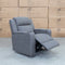 The Xander Dual-Motor Electric Single Recliner Theatre  - Ash Rhino Suede available to purchase from Warehouse Furniture Clearance at our next sale event.