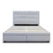 The Zara Double Upholstered Storage Bed - Oat White - Available After 30th April available to purchase from Warehouse Furniture Clearance at our next sale event.