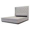 The Brighton King Fabric Storage Bed - Oat White available to purchase from Warehouse Furniture Clearance at our next sale event.