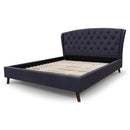 The Charlotte Queen Fabric Bed - Mid Grey available to purchase from Warehouse Furniture Clearance at our next sale event.