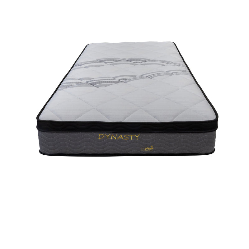 The Dynasty Zoned Pocket Coil Mattress - King Single available to purchase from Warehouse Furniture Clearance at our next sale event.