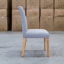 The Parker Natural Dining Chair - Silver available to purchase from Warehouse Furniture Clearance at our next sale event.