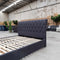 The Riley Queen Fabric Storage Bed - Mid Grey available to purchase from Warehouse Furniture Clearance at our next sale event.