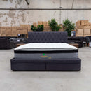 The Riley Queen Fabric Storage Bed - Mid Grey available to purchase from Warehouse Furniture Clearance at our next sale event.
