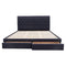 The Riley Queen Fabric Storage Bed - Mid Grey available to purchase from Warehouse Furniture Clearance at our next sale event.