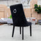 The Sienna Quilted Velvet Dining Chair - Onyx available to purchase from Warehouse Furniture Clearance at our next sale event.